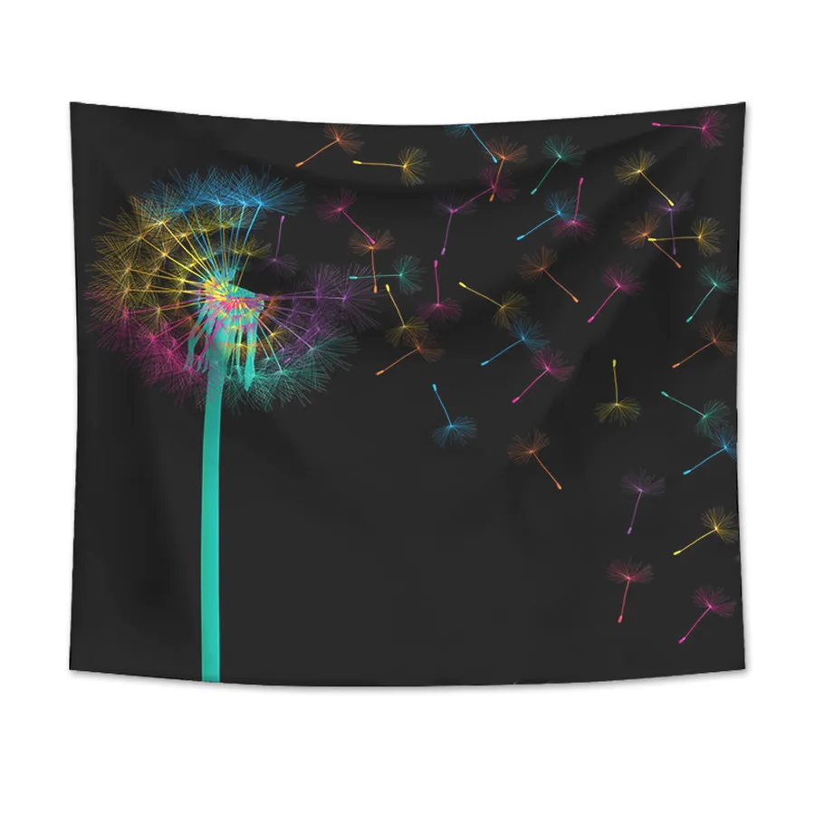 Гобелен с одуванчиком Настенный Ковер для пикника песчаного пляжа палатка