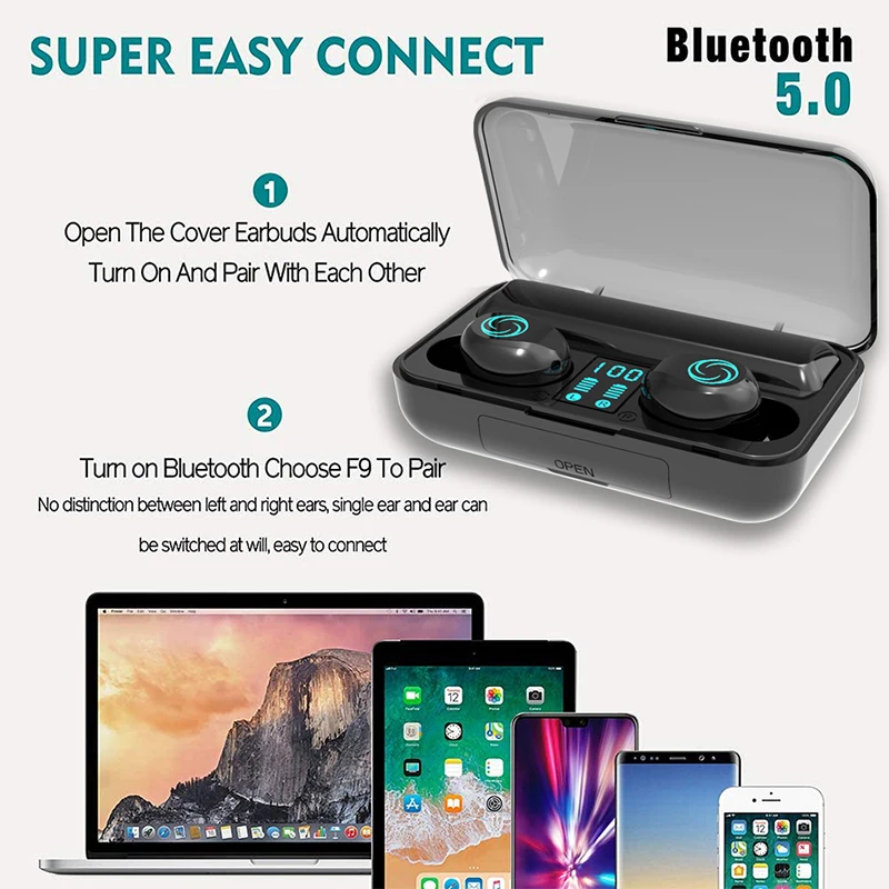 LIGE Bluetooth наушники светодиодный дисплей CVC шумоподавление Гарнитура IPX7