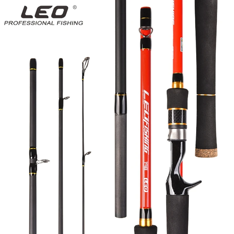 Лео углеродистая рыболовная удочка Портативный легкий высокоуглеродистое