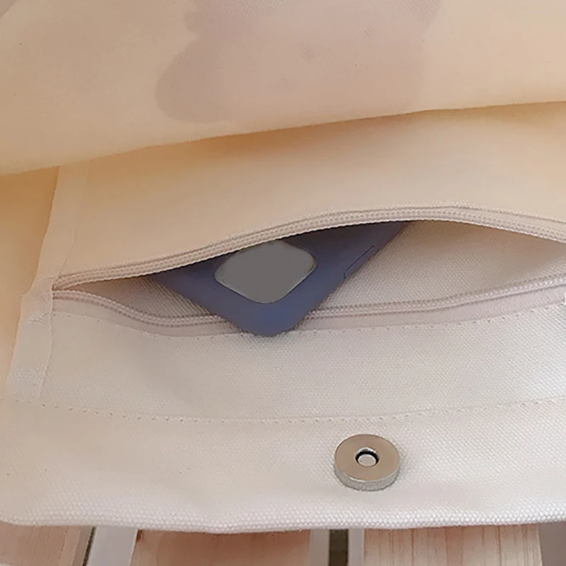 

Fashion Women's Canvas Shoulder Bag Casual Cartoon Large Capacity Shopping Bag Handbag Student School Bag