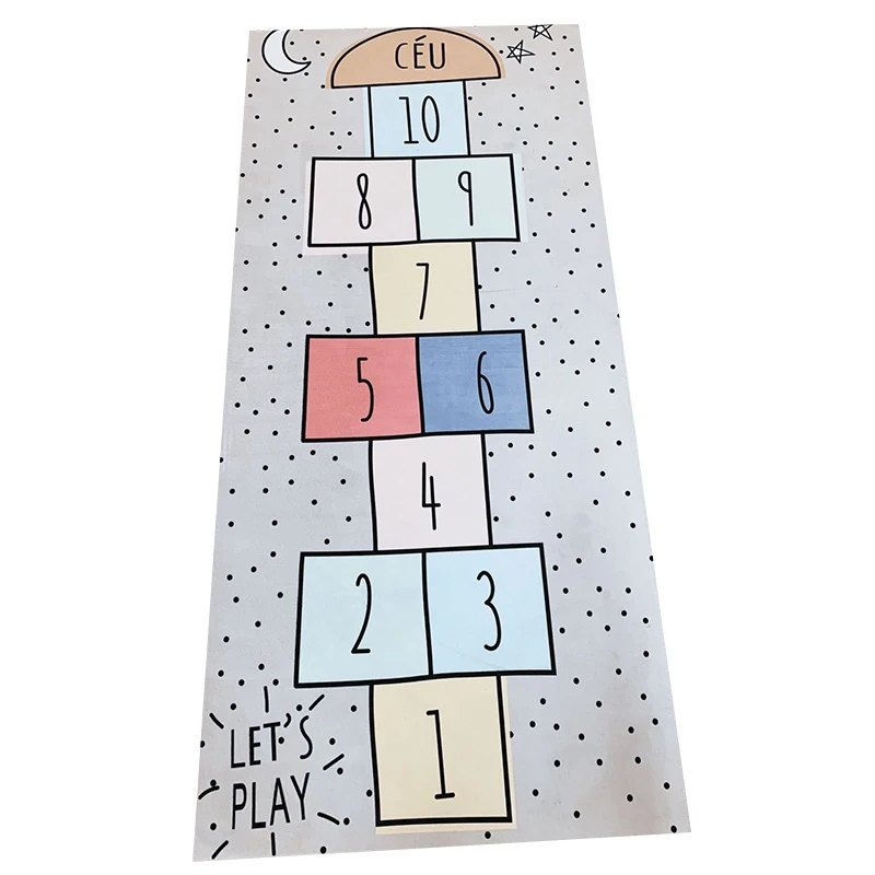 Большая сделка скандинавские детские игровые коврики Hopscotch спортивные для