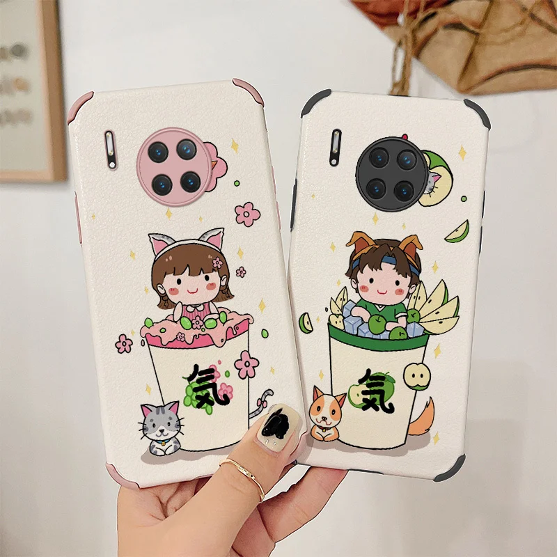 

Summer Ice Soda Phone Case For Huawei Mate 30 30Pro 30Lite Pro Lite Liquid Silicone Cover