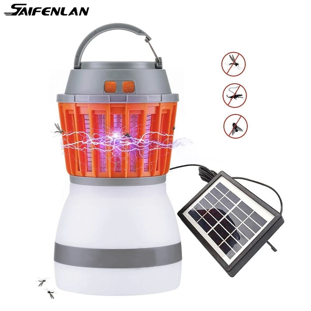 Портативный светодиодный светильник для кемпинга с usb зарядкой и солнечной