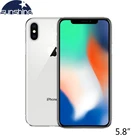 Сотовый телефон Apple iPhone X, разблокированный, оригинальный, iOS, 4G LTE, экран 5,8 дюйма, 3 ГБ ОЗУ 64 Гб256 Гб ПЗУ, двойная тыловая камера 12 МП, распознавание лица, десять ядер, IP67