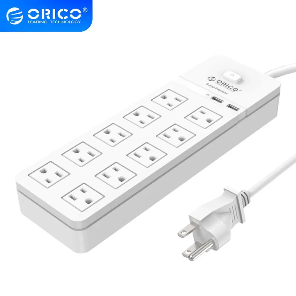 ORICO SPT USB разъем для защиты от перенапряжения с usb полоской IC дома и офиса 4/6/8/10