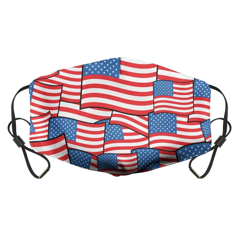

American Flag Mask For Face Adult Facemask Mascsrillas Party Decoration