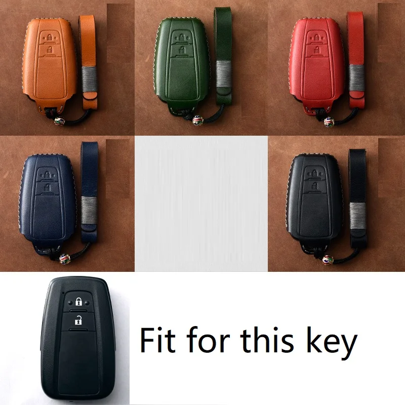 Чехол для автомобильного ключа из натуральной кожи чехол Toyota Camry Corolla C HR CHR Prado RAV4