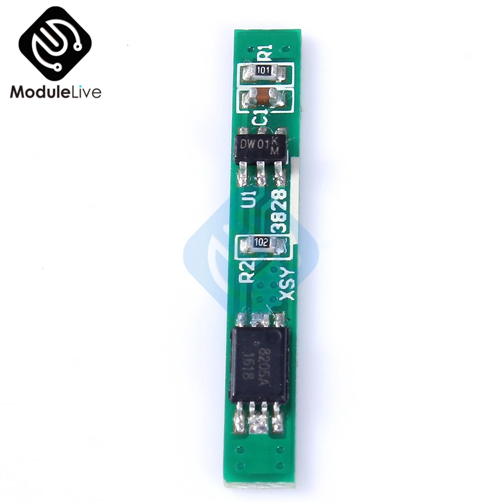 Защитная полимерная плата для литиевых батарей 1S 3 7 В 2 5a BMS PCM PCB модуль защиты от