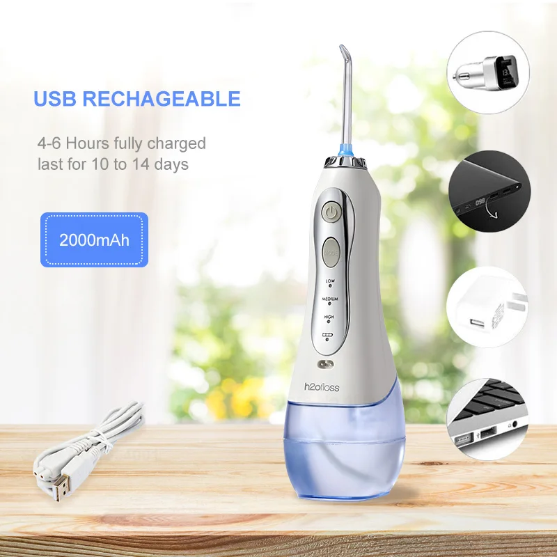 Беспроводной ирригатор полости рта стоматологический компактный 3 режима работы