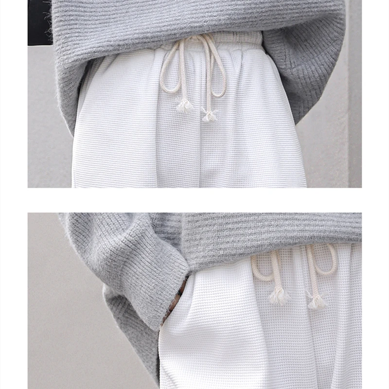 Женские хлопковые прямые брюки тонкие длинные в Корейском стиле с высокой талией