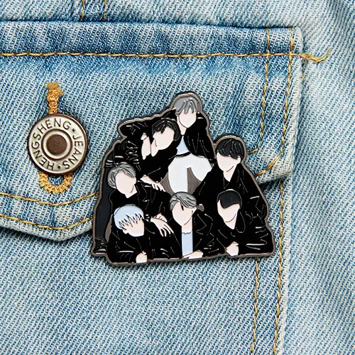 Брошь значок Kpop Bangtan Boys аксессуары для украшения одежды рюкзака|Броши| |