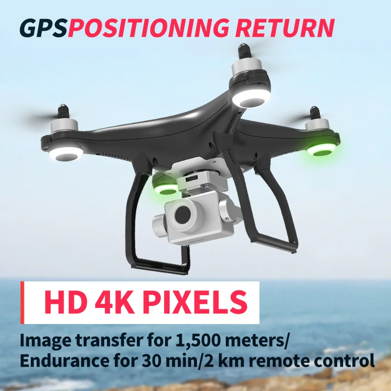 Квадрокоптер x35 с GPS 4K HD 2 осевым стабилизатором Wi Fi SD картой|Радиоуправляемые