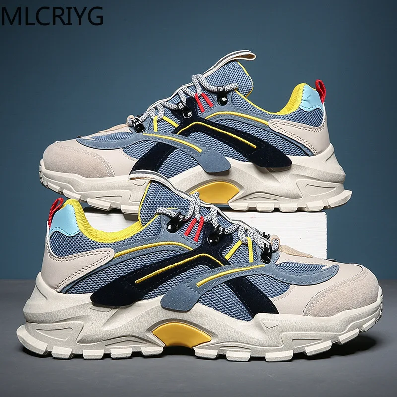 Thick-soled sneakers men's wear-resistant vulcanized shoes boy brand running men tennis superstar | Обувь