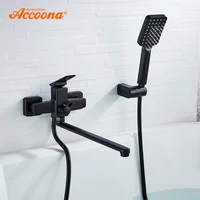 accoona bathtub faucet hot and cold water outlet pipe bath mixer bathroom shower faucets shower head a71124 a71124at a71124f