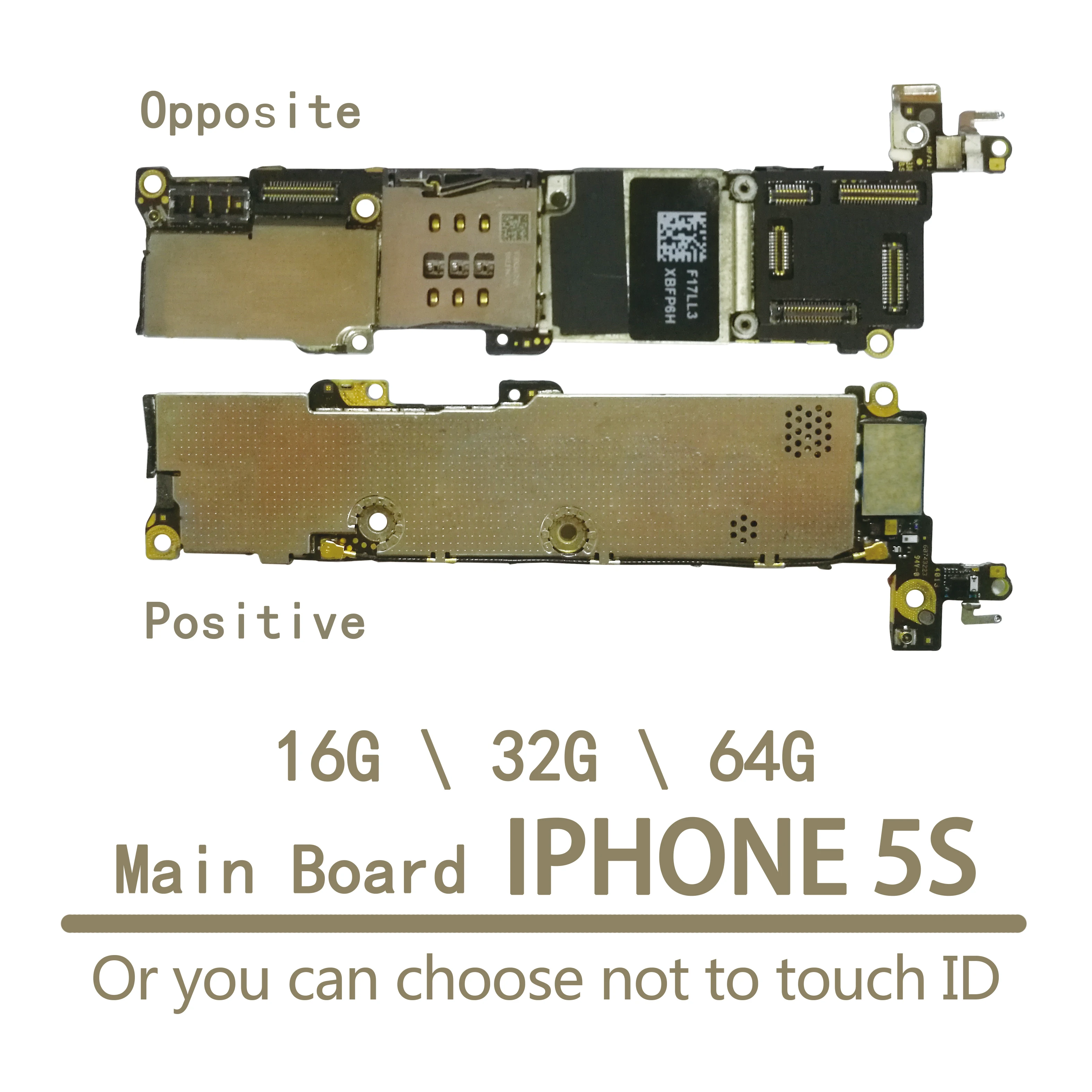 Полная разблокированная материнская плата для iphone 5S 100% оригинал с сенсорным
