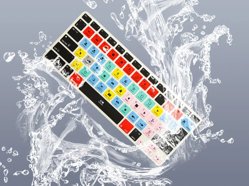 Чехол для клавиатуры HRH функциональная Силиконовая накладка на клавиатуру Macbook Air