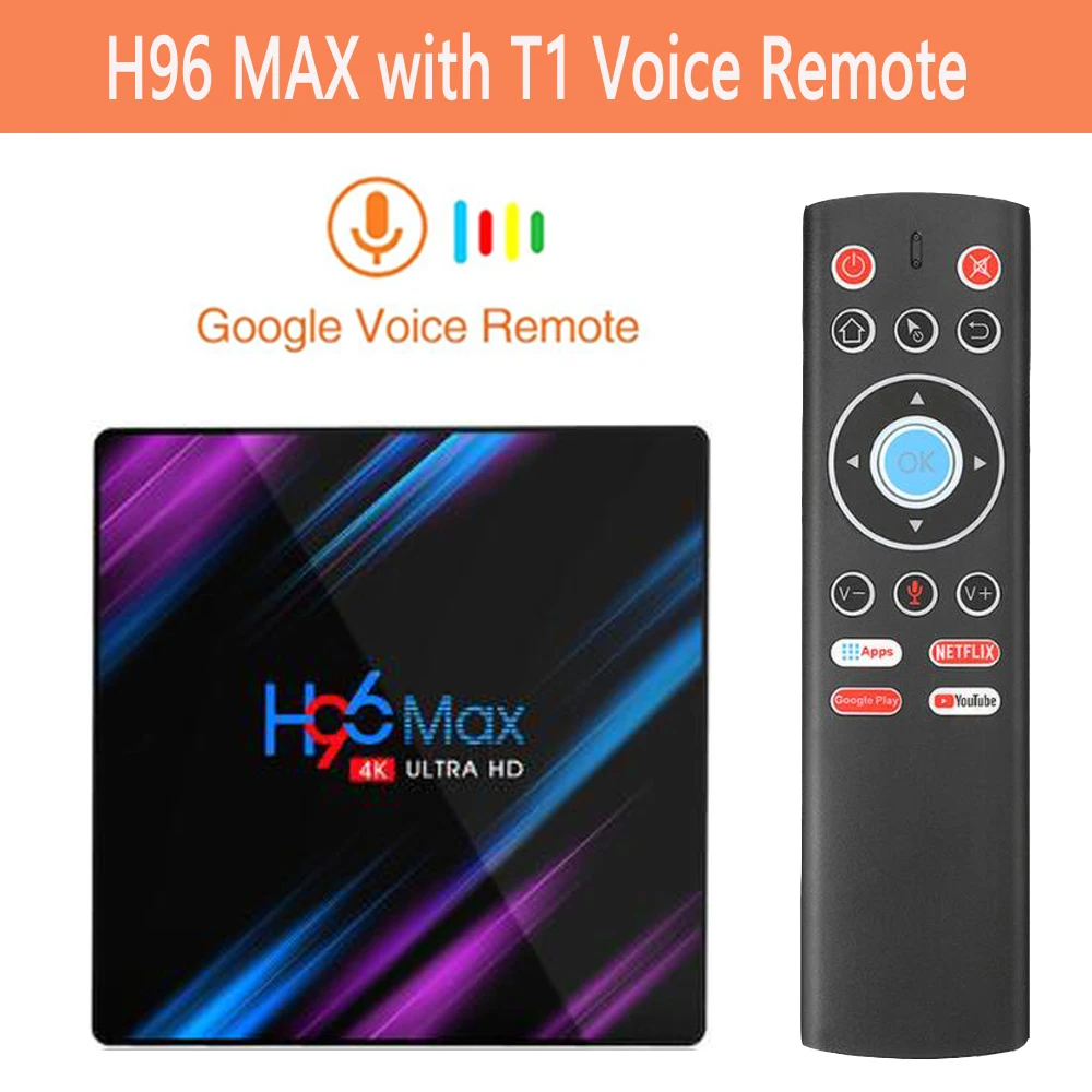 H96 MAX Смарт ТВ приставка Android 9,0 ТВ приставка 4K ТВ приставка 4 ГБ 32 ГБ 64 Гб четырехъядерный медиаплеер Поддержка IP tv PK X96 HK1