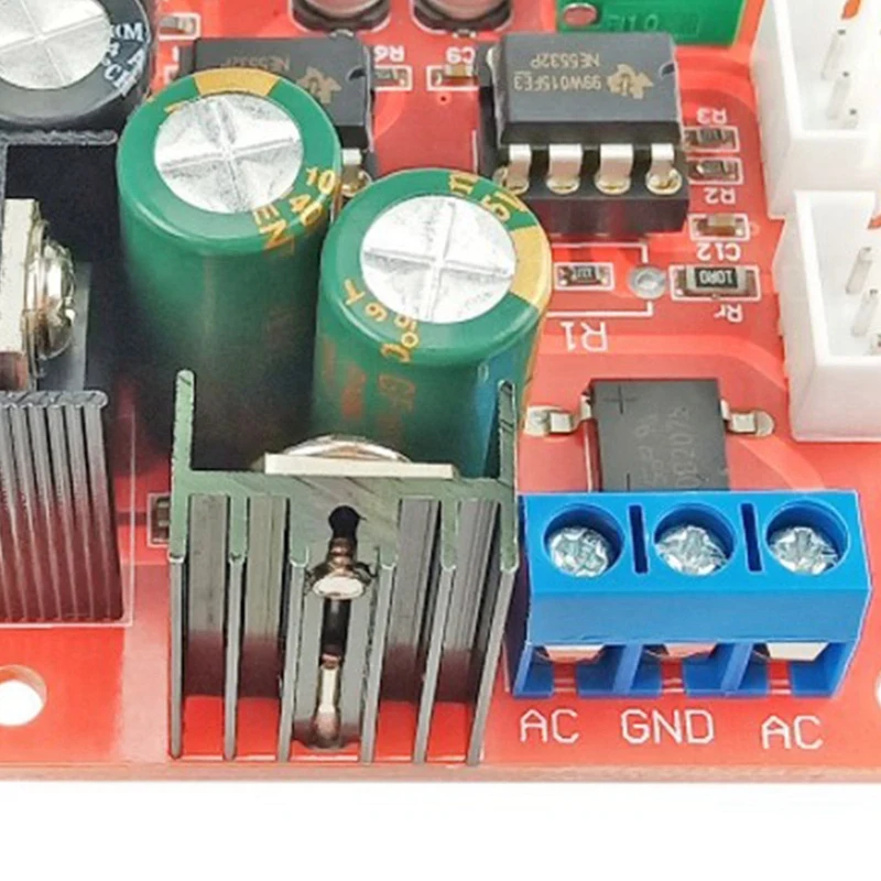 

NE5532 Dual Op-Amp Preamp Stereo Audio Preamplifier Module Adjustable Magnification Dual AC 10-16V