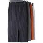 Юбка-карандаш женская с завышенной талией, модная облегающая пикантная офисная пикантная красная юбка-карандаш для работы, лето 2022