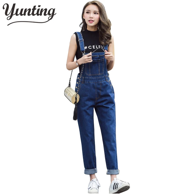 Женские свободные джинсовые комбинезоны повседневные сексуальные Стрейчевые