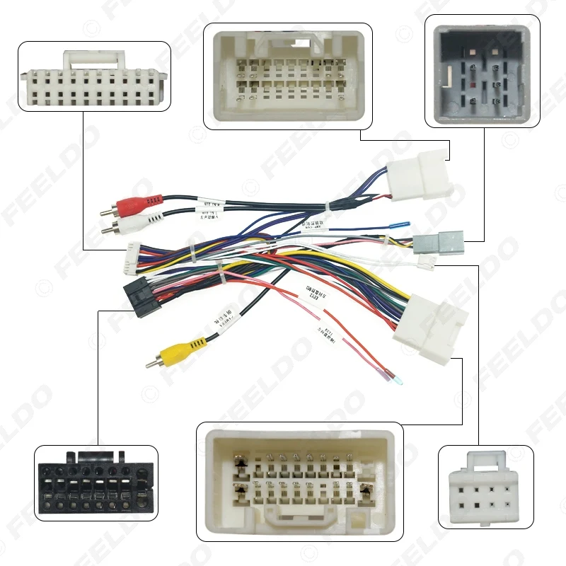 FEELDO автомобильный 16pin аудио жгут проводов с Canbus коробка для Mitsubishi Outlander Aftermarket