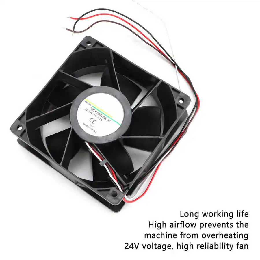 Воздушный вентилятор 24V 28 8 W 4800RPM инвертор Охлаждающий с высоким потоком воздуха DC