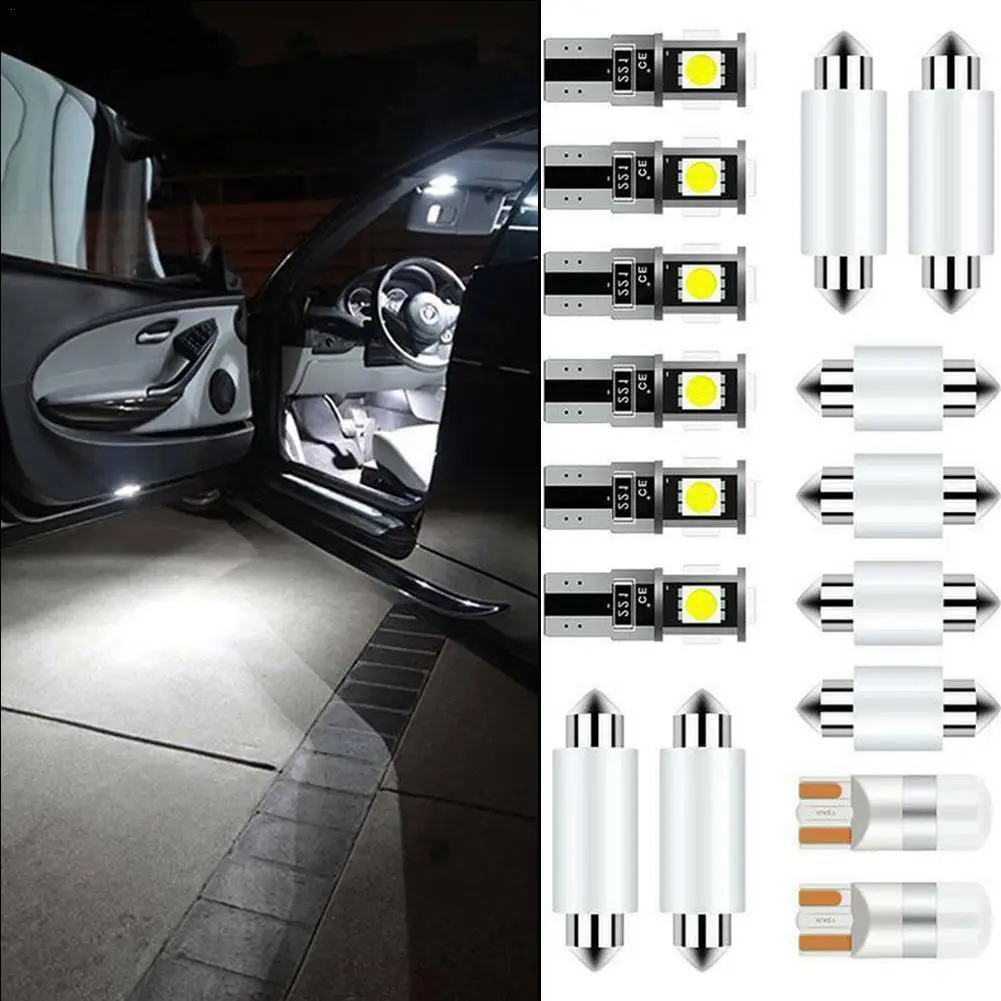 

16 шт./компл. для FORD F250 F350 1998-2018 Автомобильные светодиодные лампы светодиодный 168 194 DC 12 В номерной знак габаритные огни клиновисветильник свет...