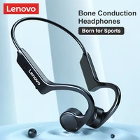 lenovo x4 bone conduction headset bluetooth compatible earphone sport running waterproof wireless headphone with mic