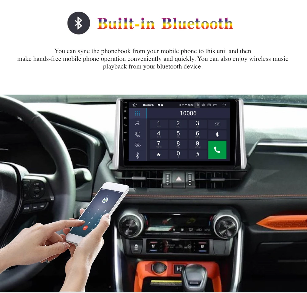 Android 9,0 автомобильный радиоприемник 1 Din gps Navi для Toyota RAV4 PX6 DSP ips HDMI 4 Гб+ 64 Гб 8-ядерный RDS Wi-Fi Bluetooth AUX USB карта