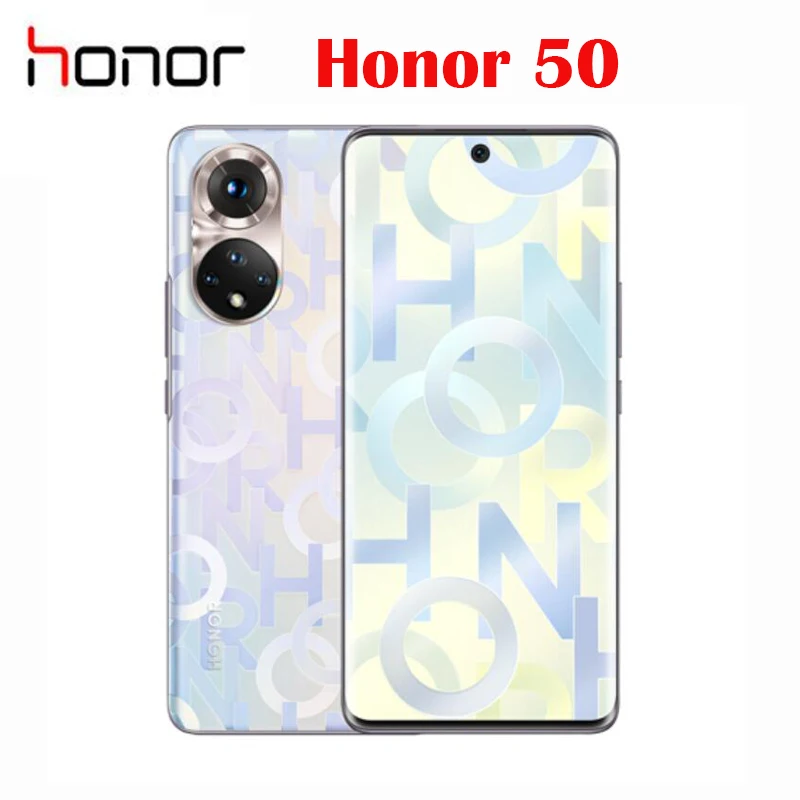 Смартфон Honor 50 Snapdragon 778G 6 57 дюйма 120 Гц OLED 66 Вт 4300 мА ч NFC МП | Мобильные телефоны и