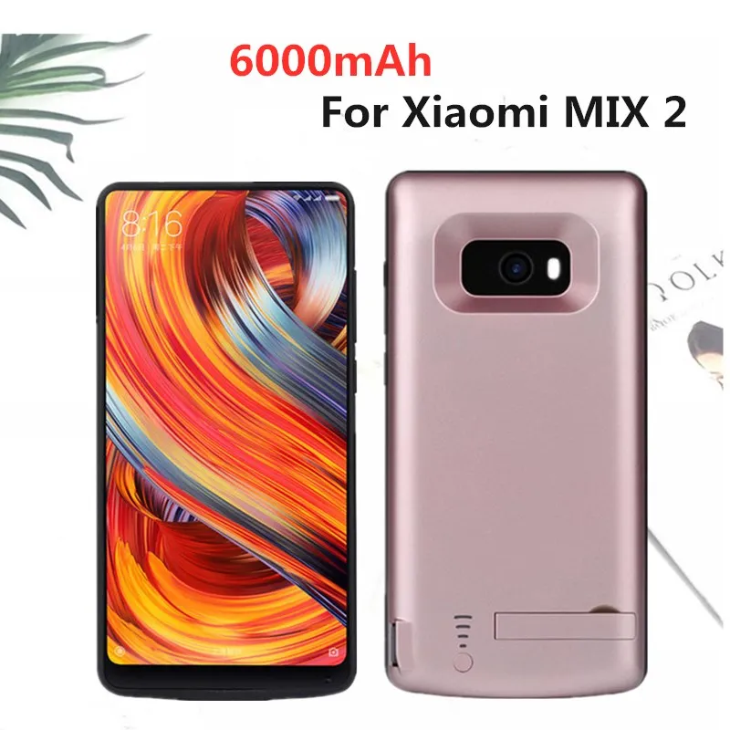 6000 мАч портативный резервный аккумулятор для зарядки Xiaomi MIX 2 Capa внешний аккумулятор чехол для зарядного устройства для Xiaomi MIX 2