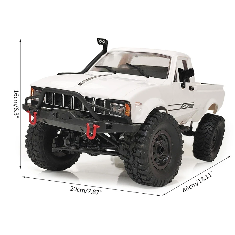 

1:16 Scale C24-1 Pickup 4WD RC Rock Crawler Car DIY Assembly RC Car Kit 23GD