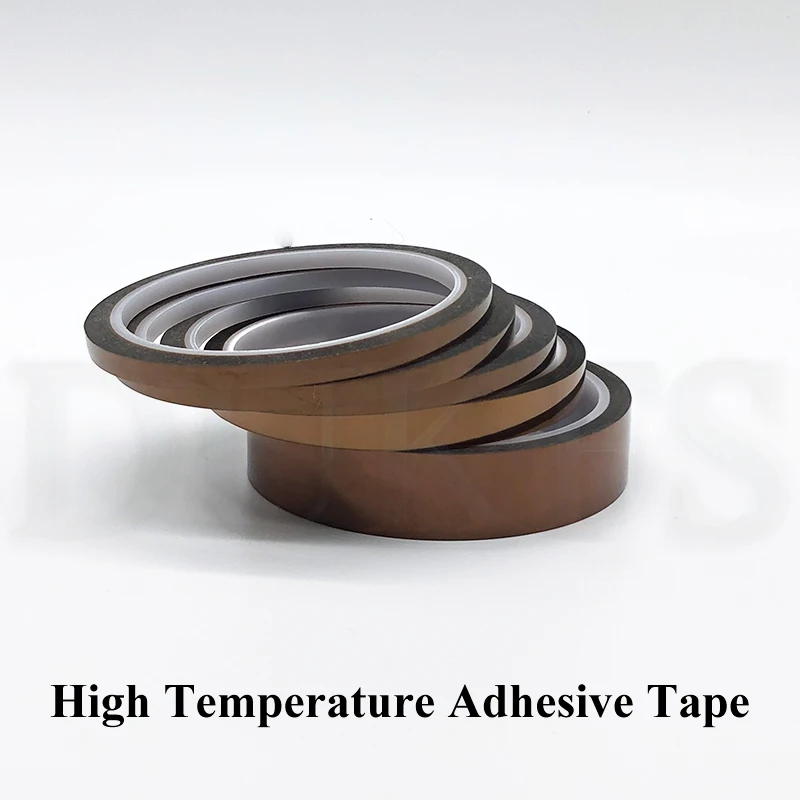 5mm 6mm 8mm 10mm 12mm 20mm 30mm 50mm x 33M Brown Heat Resistant High Temperature Polyimide Adhesive Tape | Инструменты