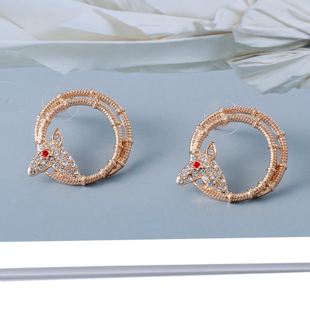 

Женские круглые серьги «рыбий хвост», ювелирные украшения с кристаллами, 2021