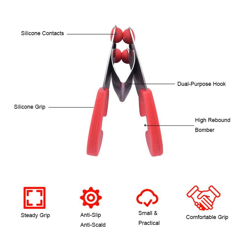 Ложка с зажимом для кастрюли из нержавеющей стали держатель щипцы лопаточка