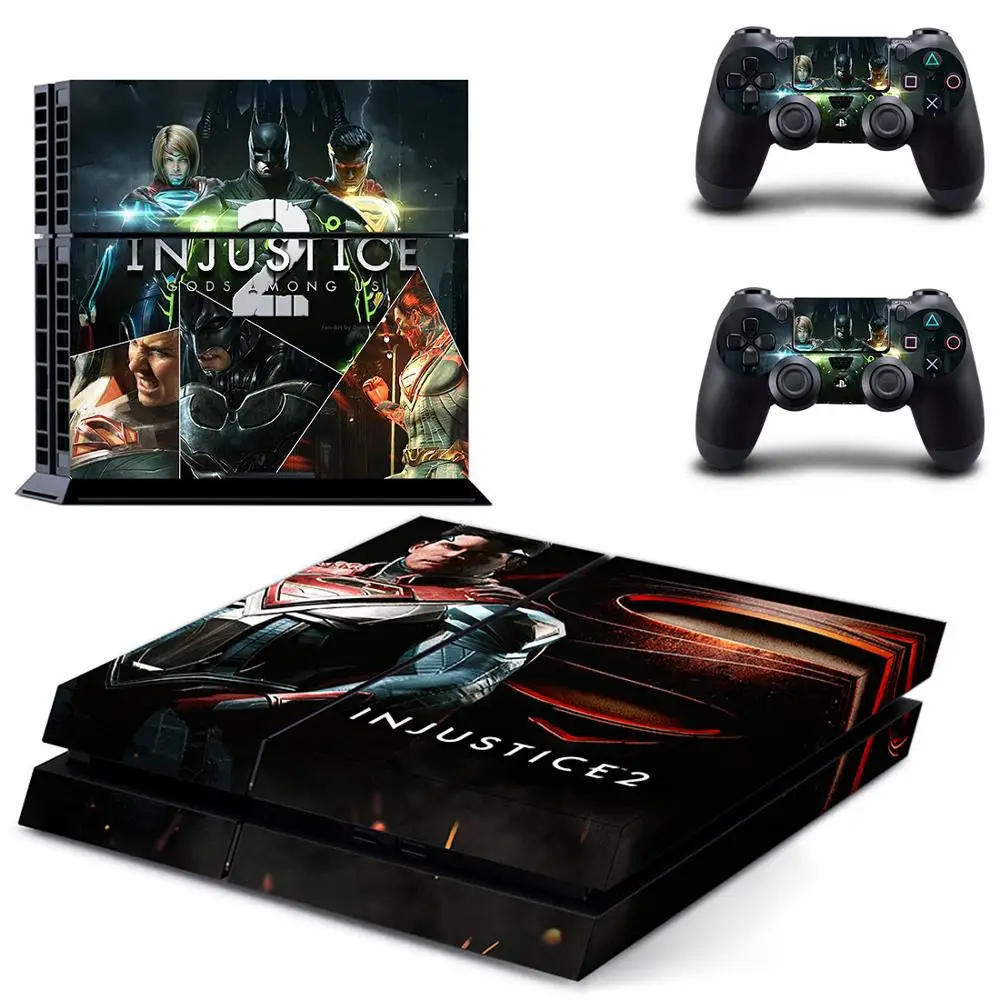 Injustice 2 PS4 Vinly Skin PS 4 sticker Play station s Pegatinas для консоли playstation и контроллера|Наклейки| |