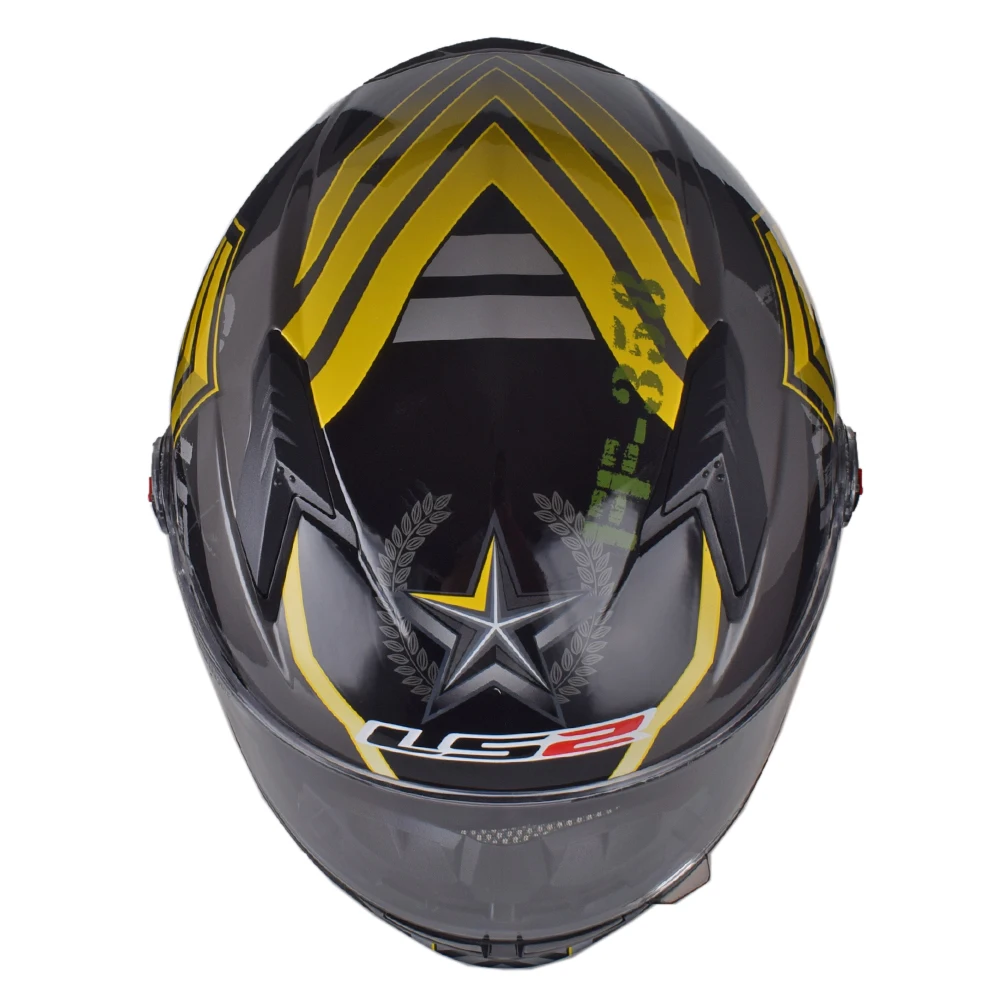 LS2 Ветеран полный лицо мото гоночный мотоциклетный шлем велосипед Краш Мотор Kask