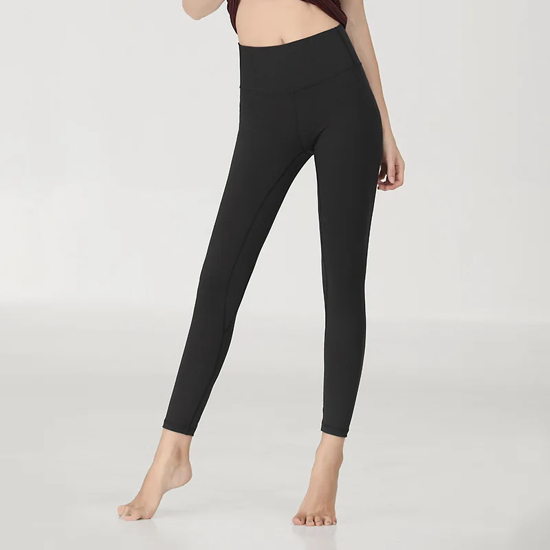 

Yoga Pants Women Thin Tight High Waist Hip Lifting Breathable Fitness Pants Summer Naked Capris Seamless Leggings