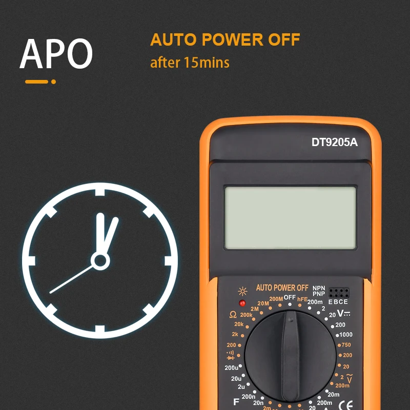 Профессиональный цифровой мультиметр True RMS амперметр переменного/постоянного