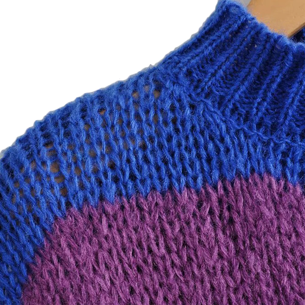 Женский Повседневный свитер Joineles разноцветный пуловер в радужную полоску с