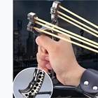 Мощная охотничья Рогатка с подставкой для запястья для охоты на открытом воздухе, рыболовная Рогатка, пусковая установка или точный рыболовный строп для взрослых