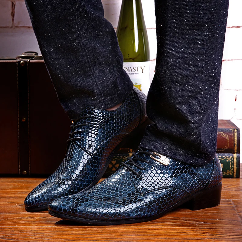 JUNJARM/брендовая официальная мужская модельная обувь Мужские оксфорды из