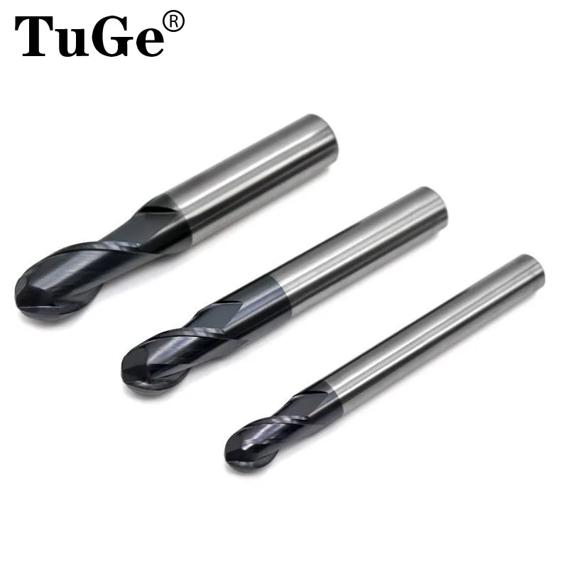 LS TOOLS HRC58 CNC tools 2 фрезы с шаровой головкой хвостовик 4 6 8 12 мм карбидный вольфрамовый