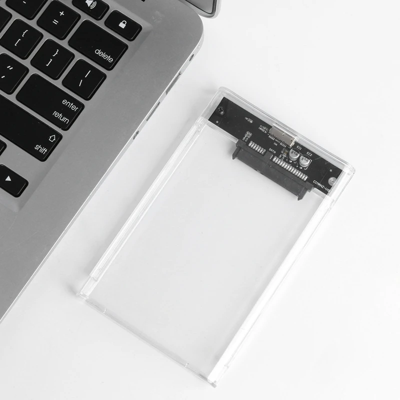 

Transparent 2.5\" HDD Enclosure SATA to USB3 Portable Clear Hard Drive Disk SSD WXTB