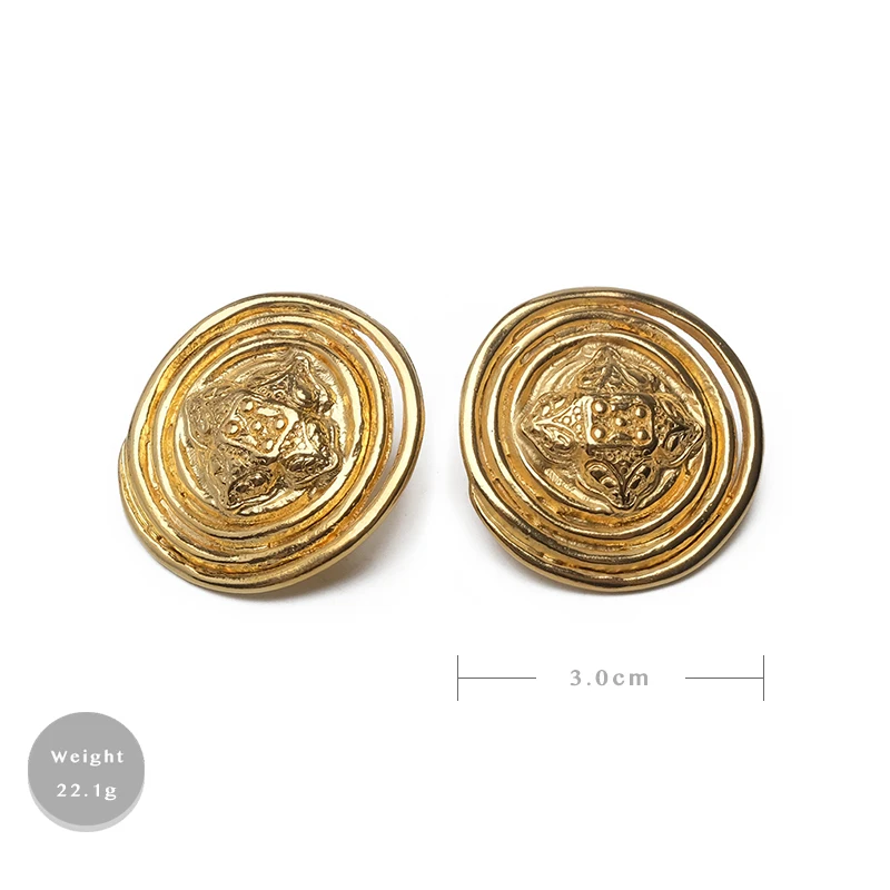 

Amorita boutique Vintage elegant round stud earrings