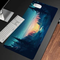 90x40cm Mousepad for Deep forest firewatch Laptop Gamer Mousepad Gaming Mouse Pad Large Locking Edge Keyboard 70x30 Deak Mat
