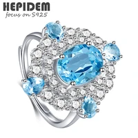 hepidem 100 really topaz rings women 925 sterling silver natural blue gemstones wedding bands engagement gift fine jewelry 1975