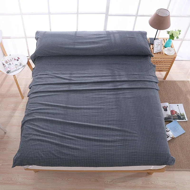 Роскошный 100% хлопок легкий спальный мешок для взрослых уход семья отель анти