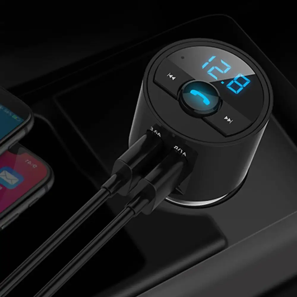 Автомобильный беспроводной FM-модулятор USB устройство для быстрой зарядки 3 6 а с