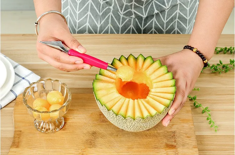 2-в-1 нож для резьбы в виде фруктового шара с двумя головками киви фрукты водный